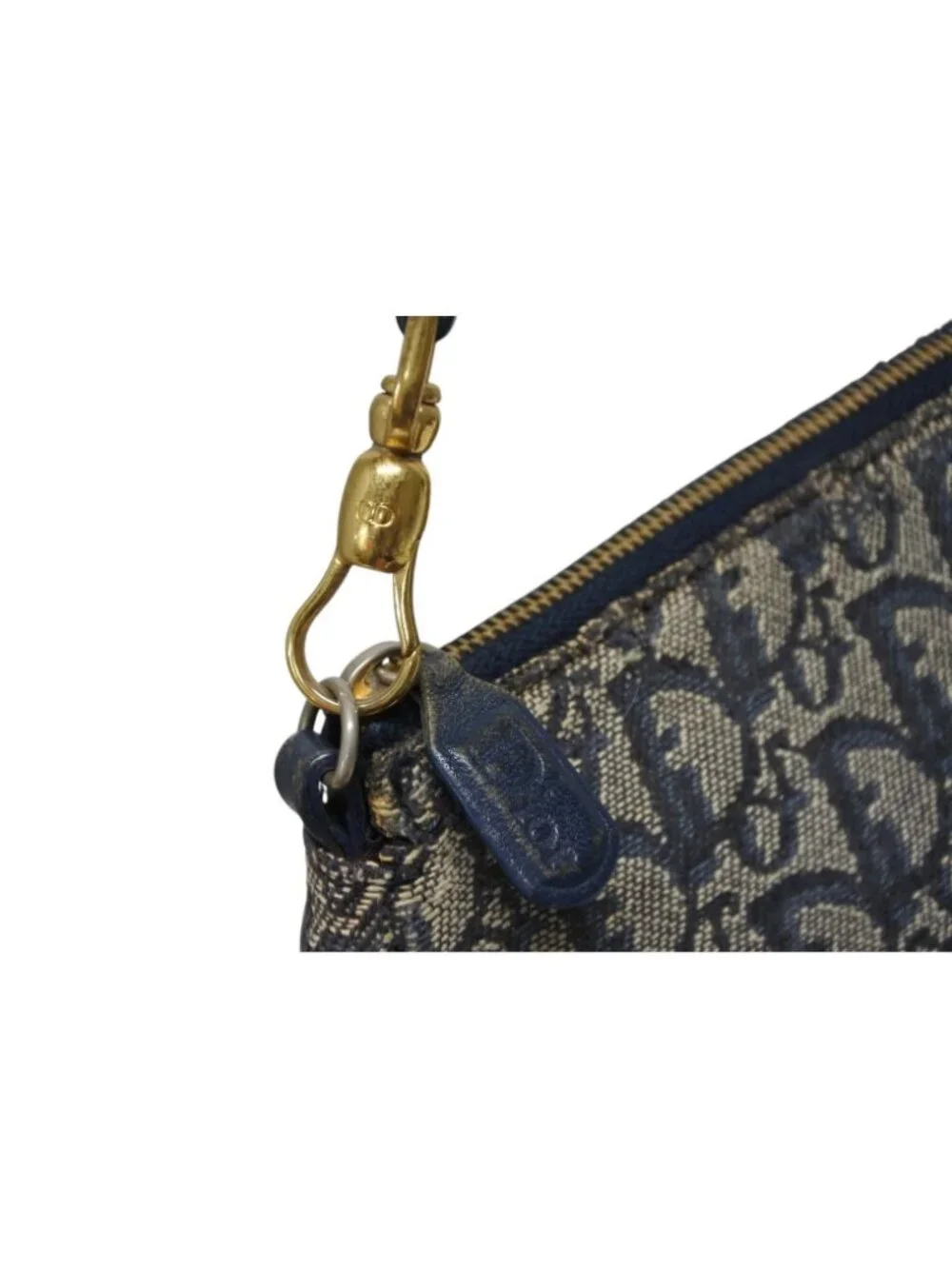 Dior Saddle Pouch MC Navy Trotter Pattern Galliano